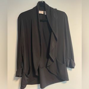 Chico’s oversized black cardigan size 2